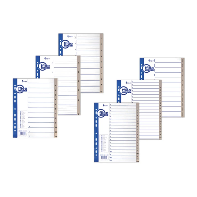 Vahelehed Forpus A4 plast A-Z