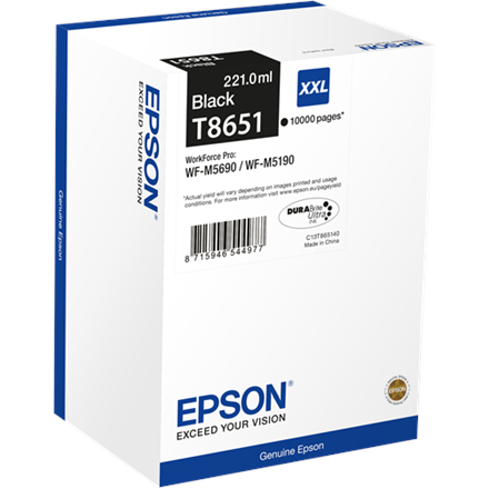 Epson T8651 tindikassett 1 tk Originaal Extra (Super) High Yield Must
