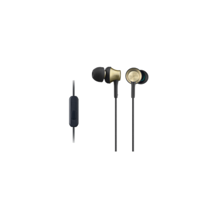 Sony MDR-EX650AP Kõrvaklapp Juhtmega ühendatud Kõrvasisene Kõned/muusika Must, Messing