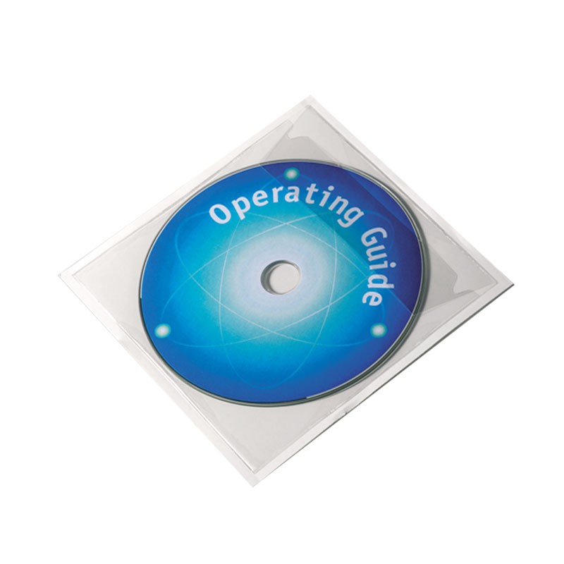 Iseliimuvad taskud CD-le Durable, 127 x 127mm, klapiga, 10 tk