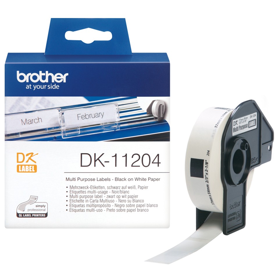 BROTHER DK11204 multi purpose labels