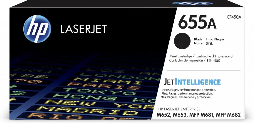 HP 655A Black Original LaserJet Toner Cartridge