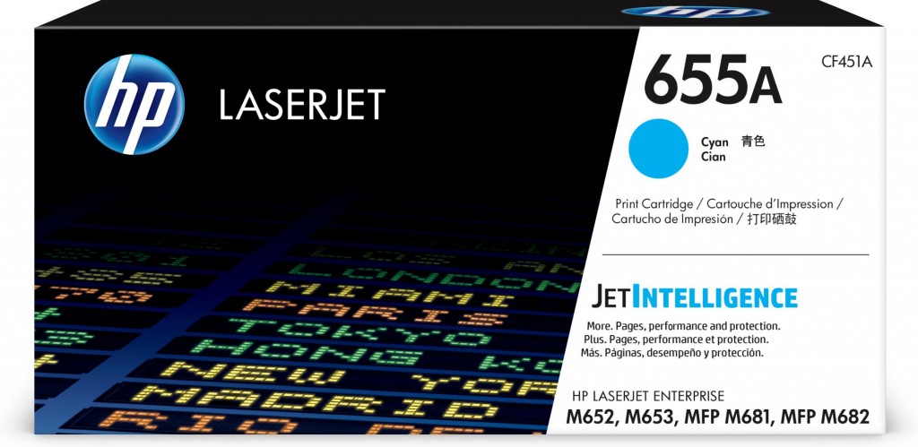 HP 655A LaserJet Toner Cartridge Cyan