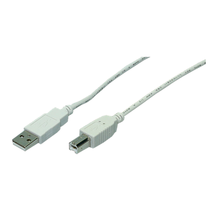Logilink USB 2.0 A to USB 2.0 B Cable USB A male, USB B male, 1.8 m, Grey