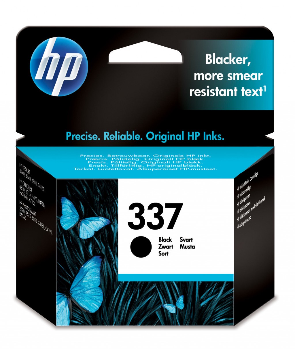 HP Tindikassett 337 Black (must)