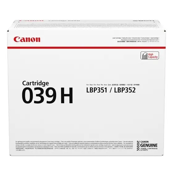 Canon 039H toonerikassett 1 tk Originaal Must
