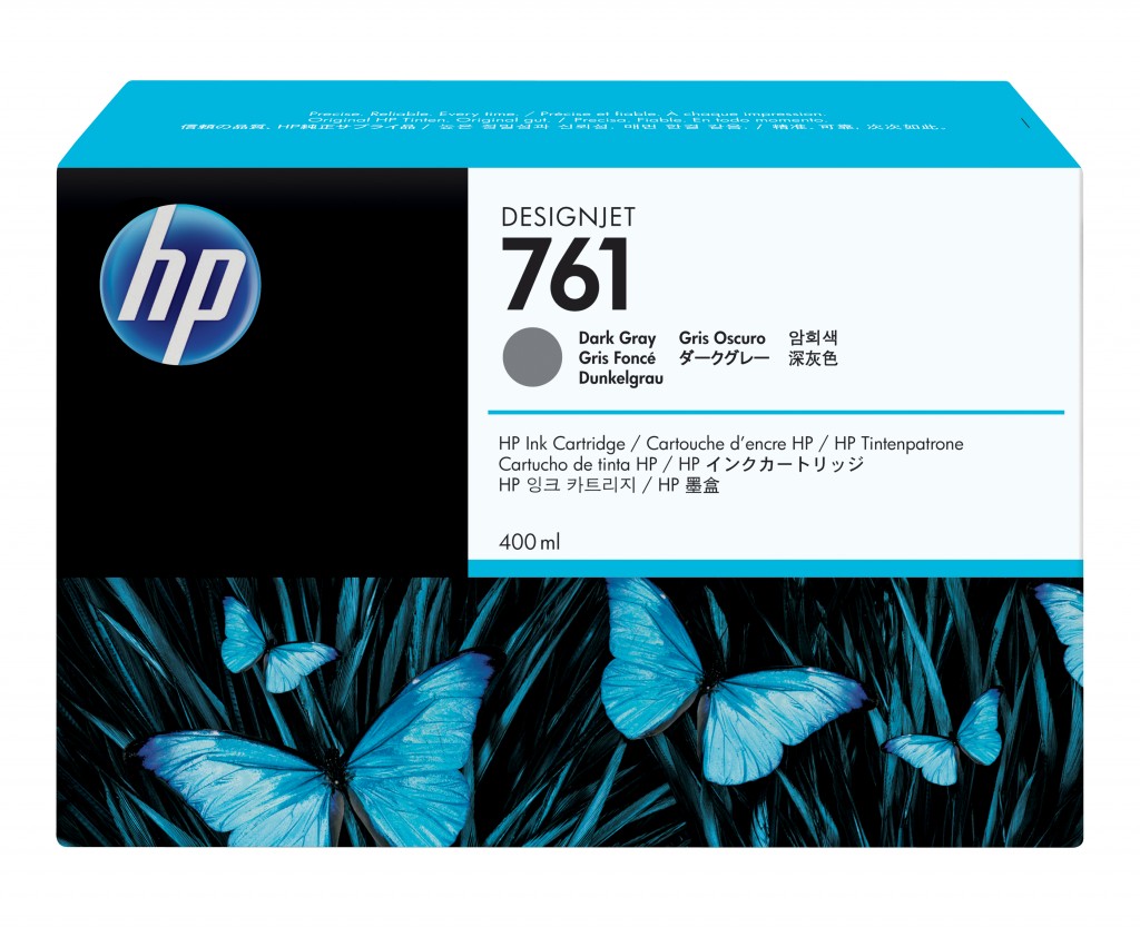 HP 761 400-ml Dark Gray DesignJet Ink Cartridge