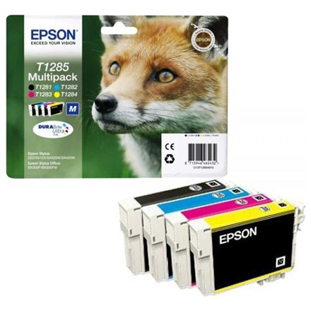 Epson T1285 Mpack | Ink Cartridge | Black, cyan, magenta, yellow