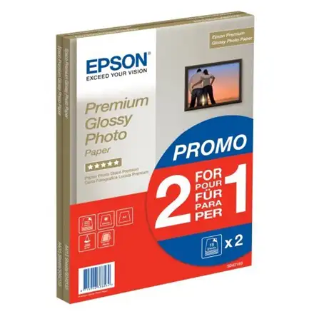 Epson Premium Glossy Photo Paper 1 eest 2, DIN A4, 255g/m², 30 sheets