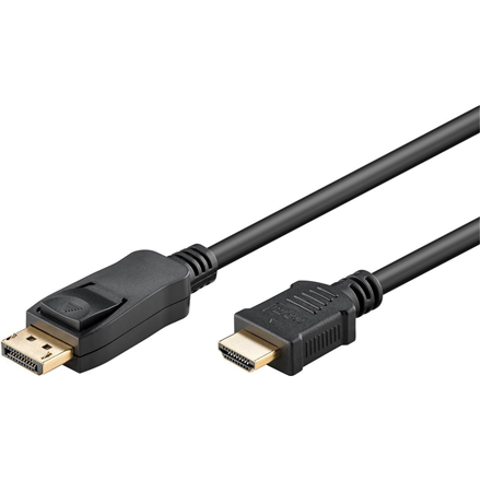 Goobay 51956 DisplayPort/HDMI™ adapter cable 1.2, gold-plated, 1 m