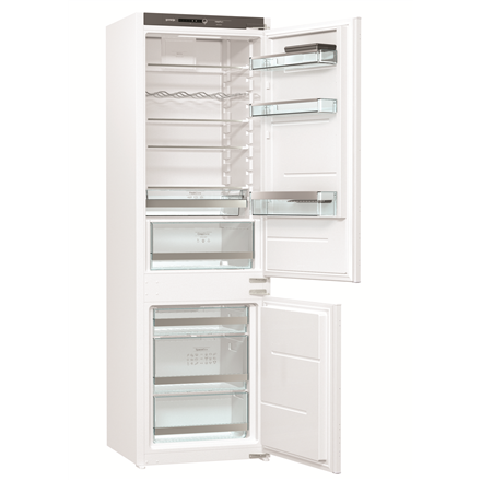 Gorenje Refrigerator NRKI4182A1 Energy efficiency class F, Built-in, Combi, Height 177 cm, No Frost system, Fridge net capacity 180 L, Freezer net capacity 68 L, Display, 39 dB, White