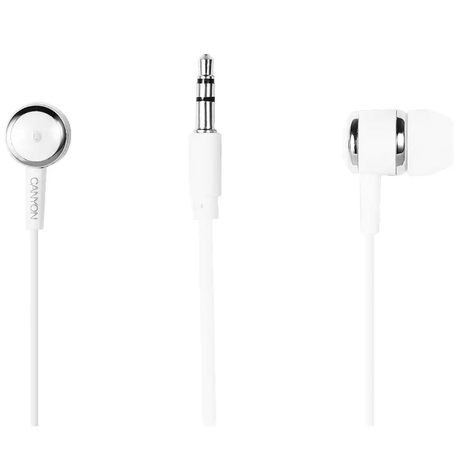 CANYON headphones EPM-01 Mic 1.2m White