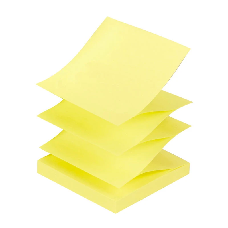 Z-märkmepaber FORPUS 75 x 75 mm, kollane, 100 lehte (kogus 2 tükki)