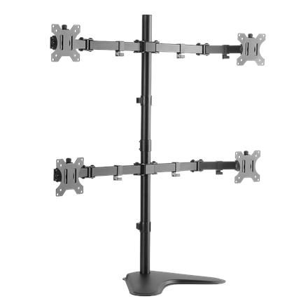 Logilink BP0046 Quad Monitor Desk Stand 13"-32'' | Logilink | Desk Mount | BP0046 | 13-32 " | Maximum weight (capacity) Carrying capacity of each arm: Max. 8 kg  kg | Black