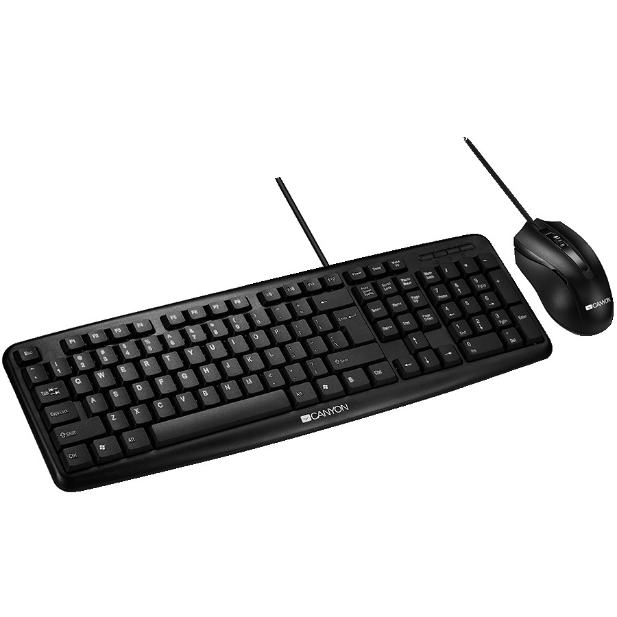 CANYON SET-1 EN/RU Keyboard+Mouse Wired Black