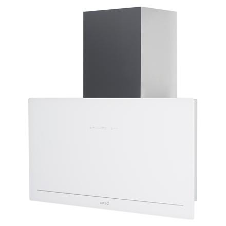 CATA Hood Goya 90 WH Wall mounted, Energy efficiency class A+, Width 90 cm, 820 m³/h, Touch Control, LED, White glass