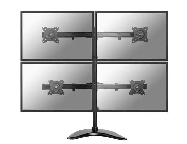 Neomounts NM-D335D4BLACK monitori kinnitus ja alus 68,6 cm (27") Laud Must