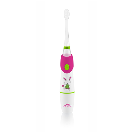 ETA | ETA071090010 | SONETIC Toothbrush | Battery operated | For kids | Number of brush heads included 2 | Number of teeth brushing modes Does not apply | Sonic technology | White/ pink