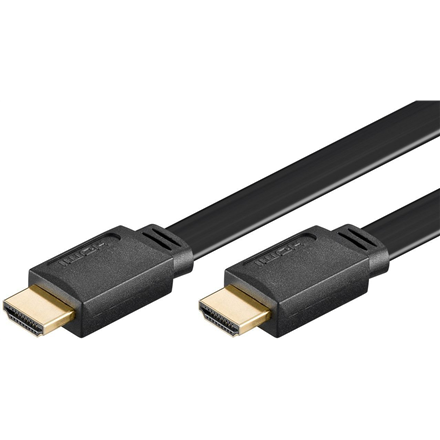 Goobay High Speed HDMI flat-cable with Ethernet, gold-plated 31925 1 m
