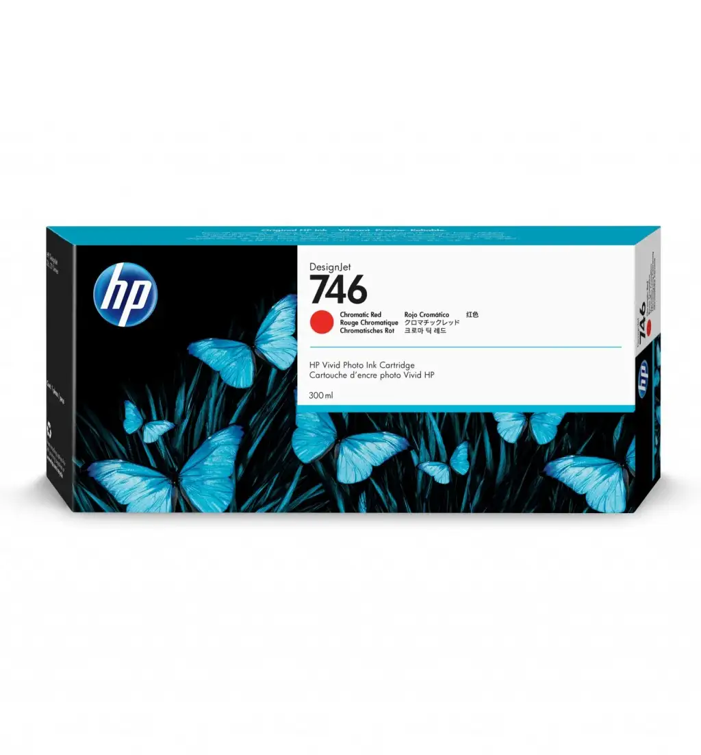 HP 746 300-ml Chromatic Red Ink Cartridg