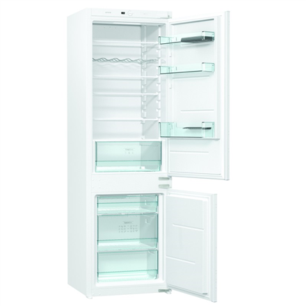 Gorenje Refrigerator NRKI4182E1 Energy efficiency class F, Built-in, Combi, Height 177 cm, No Frost system, Fridge net capacity 180 L, Freezer net capacity 68 L, Display, 39 dB, White