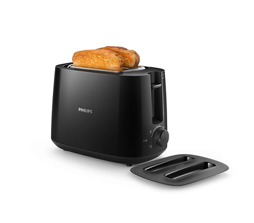 Philips | HD2582/90 | Daily collection toaster | Power 900 W | Number of slots 2 | Housing material Plastic | Black