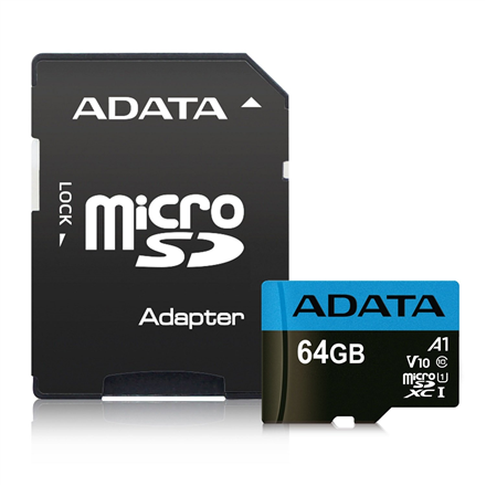ADATA Premier UHS-I 64 GB MicroSDXC Flash memory class 10 Adapter