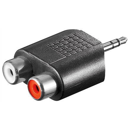 Goobay RCA adapter. AUX jack 3.5 mm male to 2 stereo female 11604