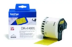 BROTHER DK44605 endless label paper gelb