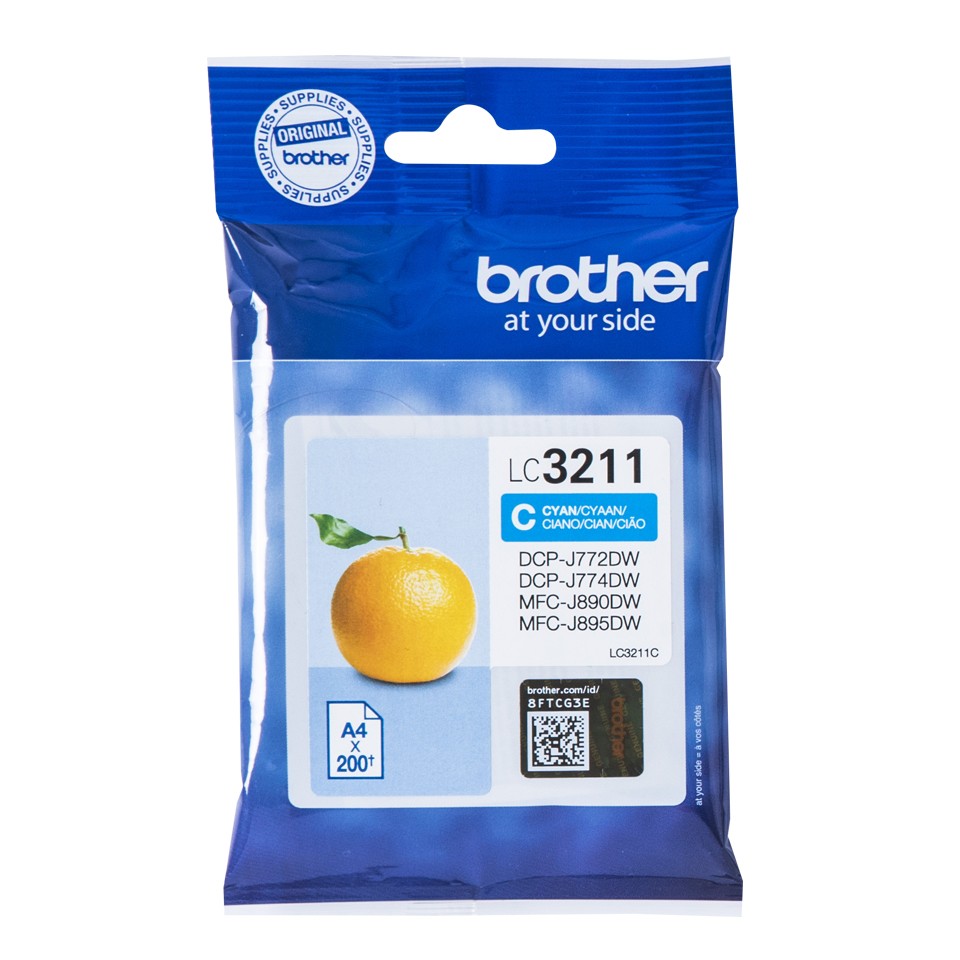 Brother LC3211C tindikassett 1 tk Originaal Tsüaan