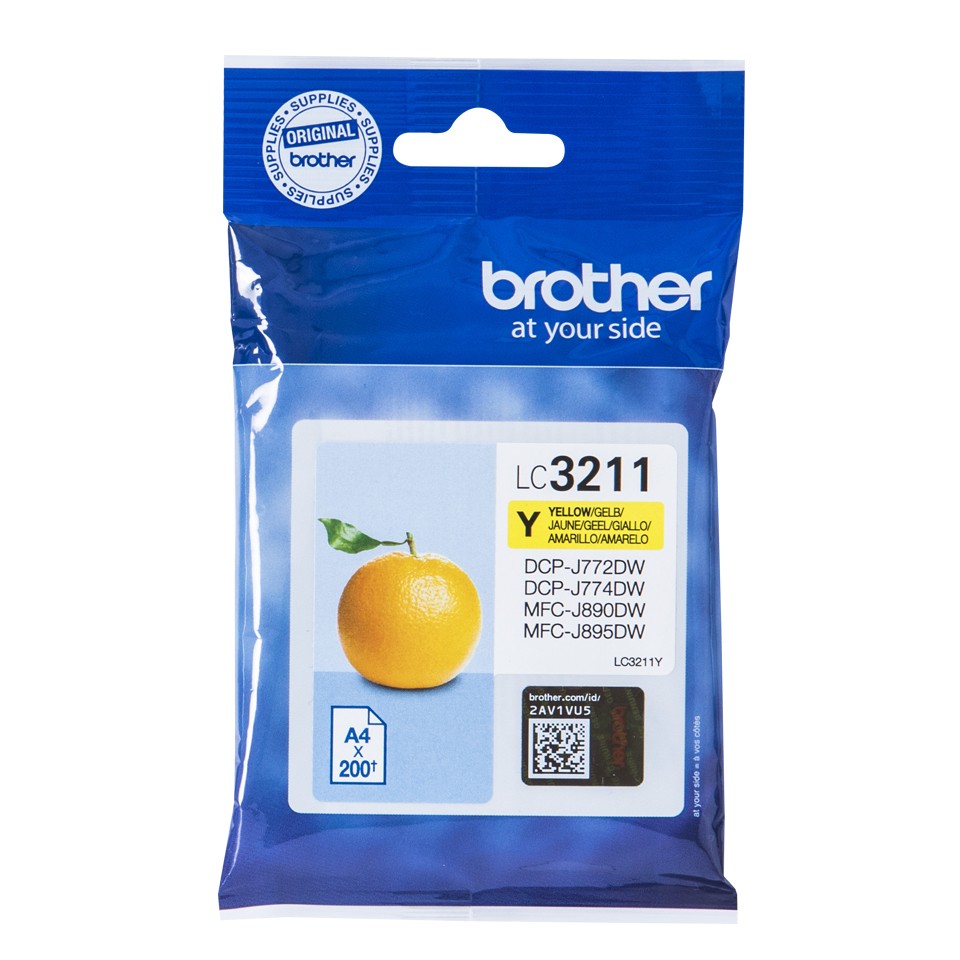 Brother LC3211Y tindikassett 1 tk Originaal Kollane