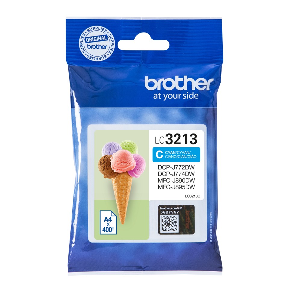 BROTHER High capacity 400-page cyan ink