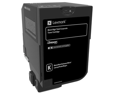Lexmark 74C2HKE toonerikassett 1 tk Originaal Must