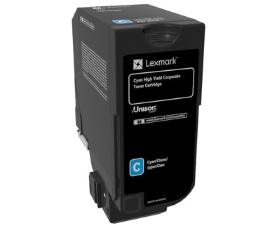 Lexmark 84C2HCE toonerikassett 1 tk Originaal Tsüaan