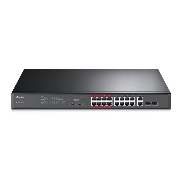 TP-Link TL-SL1218MP võrgulüliti Mittejuhitav Fast Ethernet (10/100) Power over Ethernet tugi Must