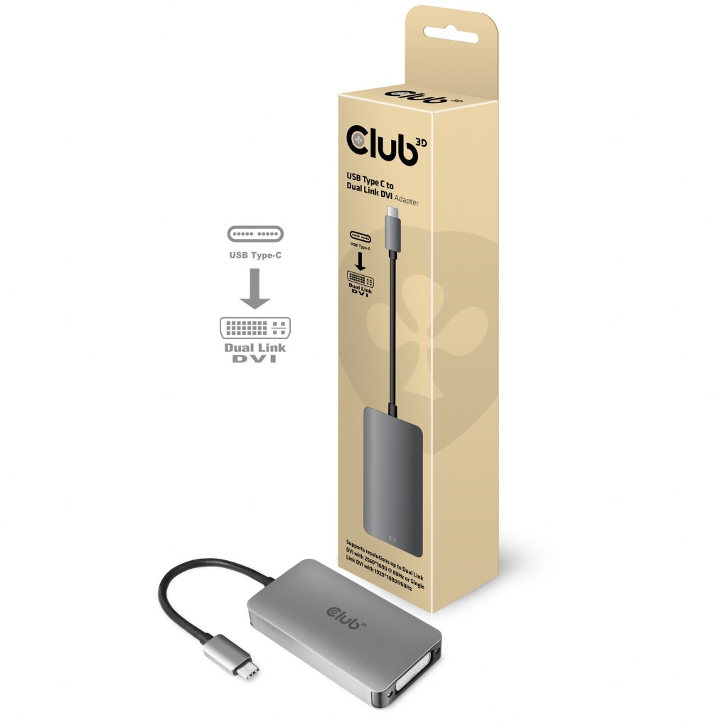 CLUB 3D USB TYPE C TO DVI DUAL LINK