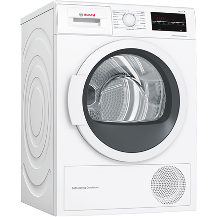 Bosch Dryer Machine WTW85L48SN  Energy efficiency class A++, Condensed, 8 kg, Condensation, LED, Depth 60 cm, White, SelfCleaning Condenser
