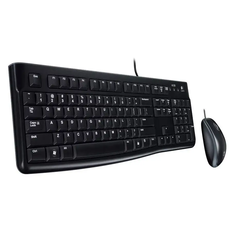 LOGITECH MK120 Corded Combo - BLACK - USB - RUS