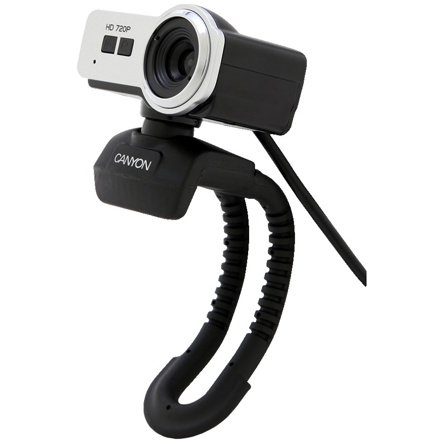 CANYON C3 720P HD webcam with USB2.0. connector, 360° rotary view scope, 1.0Mega pixels, Resolution 1280*720, viewing angle 60°, cable length 2.0m, Black, 62.2x46.5x57.8mm, 0.074kg
