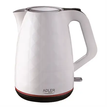 Adler | Kettle | AD 1277 | Standard | 2200 W | 1.7 L | Plastic | 360° rotational base | White
