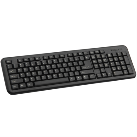 Super power Black keyboard with silk printing Standard, Wired, Keyboard layout EN/LT