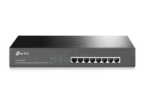 TP-Link TL-SG1008MP võrgulüliti Mittejuhitav Gigabit Ethernet (10/100/1000) Power over Ethernet tugi Must