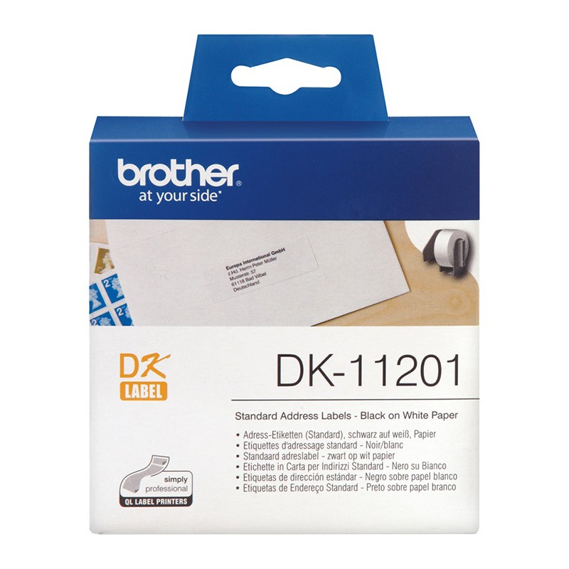 Markeerimislint Brother DK11201 Address Labels, 29 x 90mm, 400tk