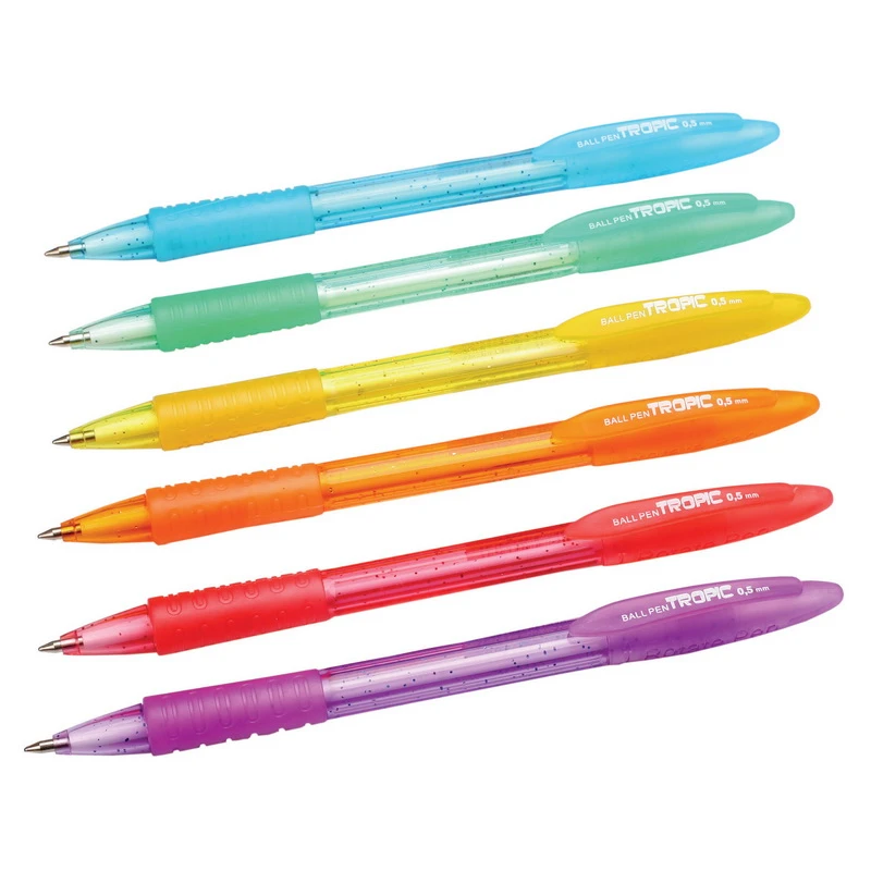 Pastapliiats CENTRUM Tropic 0,5mm, sinine tint, assortii korpus (kogus 50 tükki)