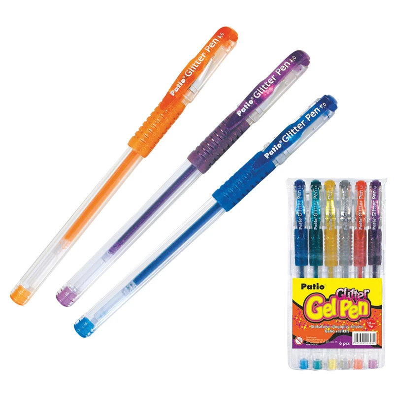 Geelpliiatsid PATIO GLITTER, 1.0mm, 6v