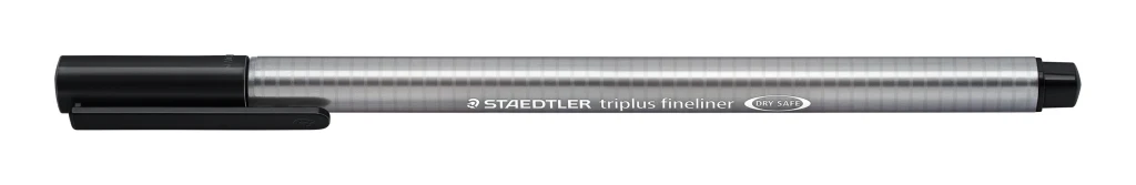 Tindipliiats Staedtler Triplus Fineliner, must (kogus 2 tükki)
