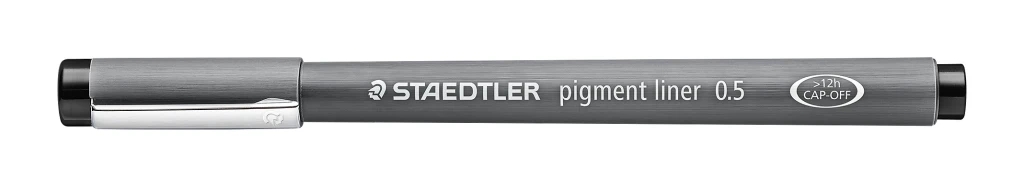Tindipliiats Staedtler Pigment Liner 308 0,5mm must