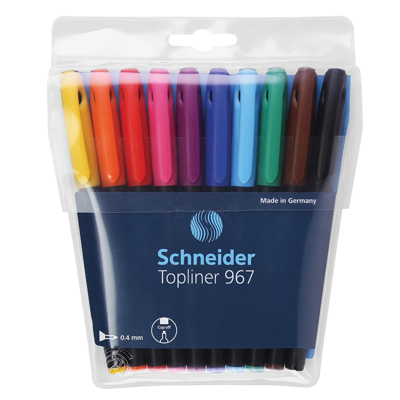 Tindipliiats Schneider Topliner 967, fiiberotsik, joon 0,4mm, 10tk