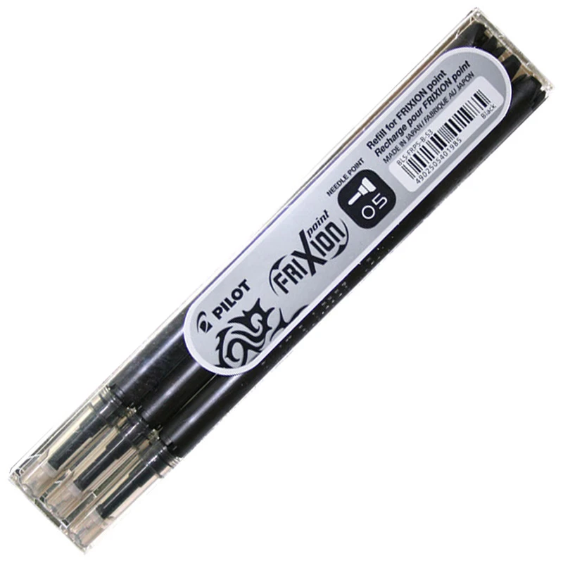 Südamik PILOT Frixion 0,5mm, must, 3 tk