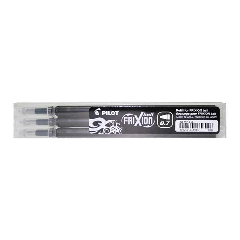 Südamik PILOT Frixion 0,7mm, must, 3 tk